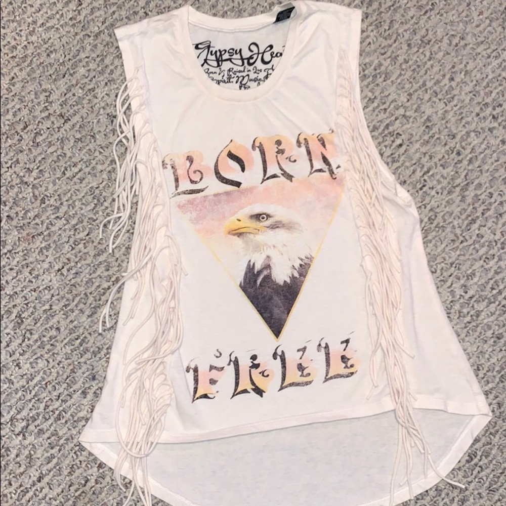 BORN FREE GRAPHIC MUSCLE TEE